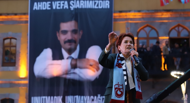 Meral Akşener Trabzon’da miting yaptı