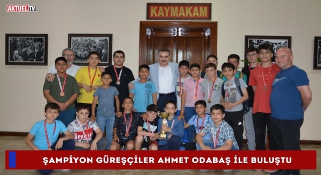 Ahmet Odabaş, şampiyonlarla buluştu