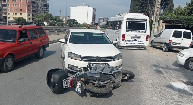 Edremit’te motor kazası