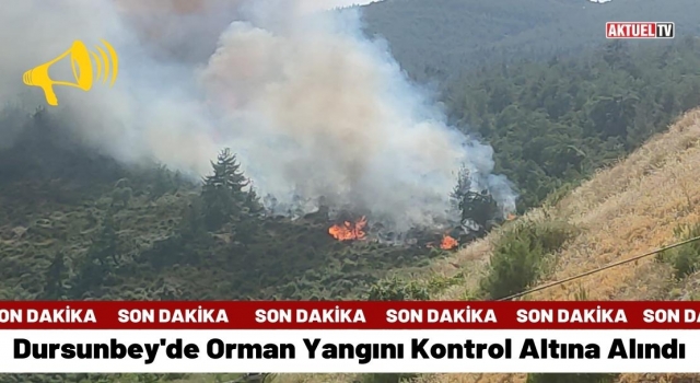 Dursunbey'de Orman Yangını Kontrol Altına Alındı