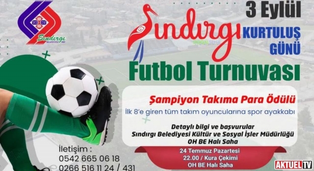 Sındırgı Kurtuluş Günü Futbol Turnuvası Düzenlenecek