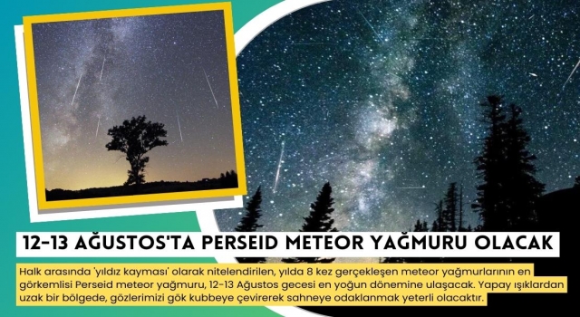 12-13 Ağustos'ta Perseid Meteor Yağmuru Olacak