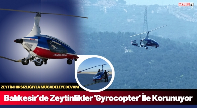 Balıkesir’de Zeytinlikler 'Gyrocopter' İle Korunuyor