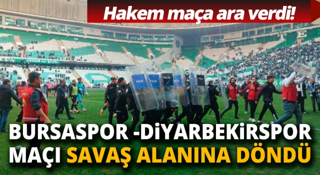Bursaspor-Diyarbekirspor Maçında Gerginlik Çıktı