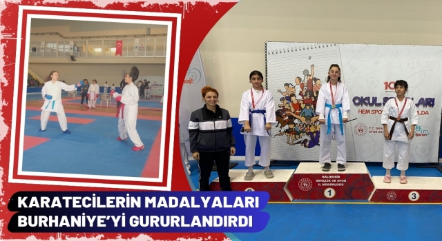 Karatecilerin Madalyaları Burhaniye’yi Gururlandırdı