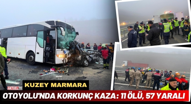 Kuzey Marmara Otoyolu'nda Korkunç Kaza !