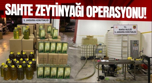 Akhisar'da Sahte Zeytinyağı operasyonu