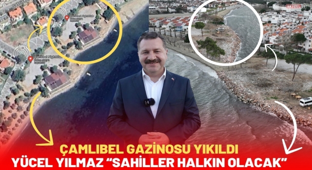 Edremit Çamlıbel Gazinosu Yıkıldı, Plaj halkın oldu