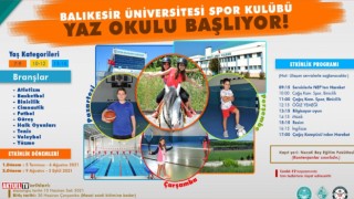 Balıkesir Üniversitesi Yaz Spor Okulu açıyor