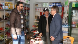 Başkan Arslan'dan Altınoluk'taki Esnaflar Ziyaret