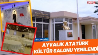 Ayvalık Atatürk Kültür Salonu Yenilendi