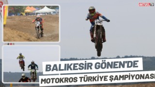 Gönen'de Motokros Türkiye Şampiyonası