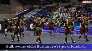 Halk oyunu ekibi Burhaniye’yi gururlandırdı