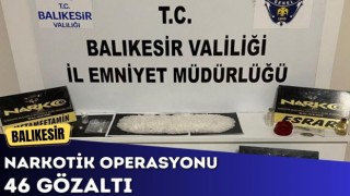 Balıkesir’de Narkotik Operasyonu: 46 Gözaltı