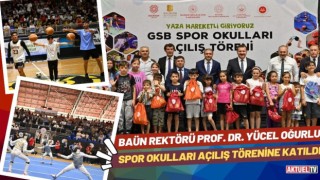 BAÜN Rektörü Spor Okulları Açılış Törenine Katıldı