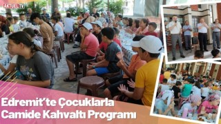 Edremit’te Çocuklarla Camide Kahvaltı Programı