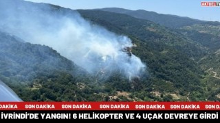 İvrindi'de Yangın! 6 Helikopter Ve 4 Uçak Devreye Girdi