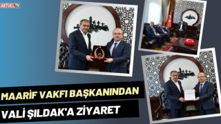 Türkiye Maarif Vakfı Başkanından Vali Şıldak'a Ziyaret