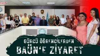 Gürcü Öğrencilerden BAÜN Rektörü Oğurlu'ya Ziyaret
