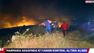 Marmara Adası'ndaki Yangın Kontrol Altına Alındı
