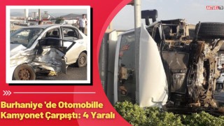 Burhaniye 'de Otomobil İle Kamyonet Çarpıştı: 4 Yaralı