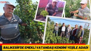 Balıkesir'de Emekli Vatandaş Kendini Yeşile Adadı