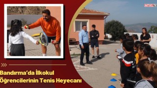 Bandırma’da İlkokul Öğrencilerinin Tenis Heyecanı