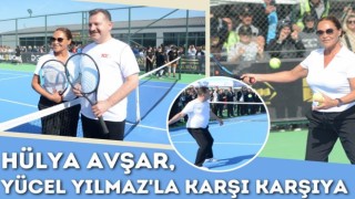 Hülya Avşar, Yücel Yılmaz'la Tenis Maçı yaptı