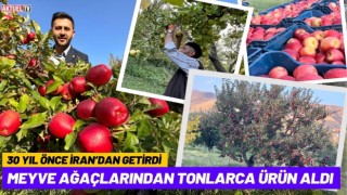 İran’dan Getirdiği Meyve Ağaçlarından Tonlarca Ürün Alıyor