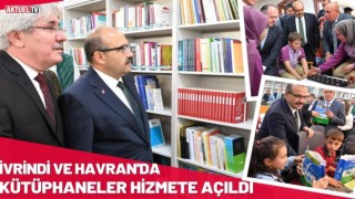 İvrindi ve Havran'da Kütüphaneler Hizmete Açıldı