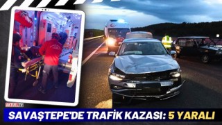 Savaştepe'de Trafik Kazası: 5 Yaralı