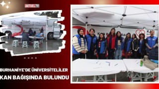 Burhaniye’de Üniversiteliler Kan Bağışında Bulundu