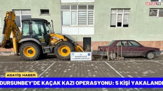 Dursunbey’de Kaçak Kazı Operasyonu: 5 Kişi Yakalandı