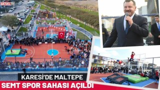 Karesi’de Maltepe Semt Spor Sahası Açıldı