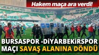 Bursaspor-Diyarbekirspor Maçında Gerginlik Çıktı