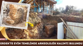 Erdek'te Evin Temelinde Arkeolojik Kalıntı Bulundu