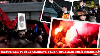 Fenerbahçeli ve Galatasaraylı Taraftarlar, Sabiha Gökçen Havalimanı’nda