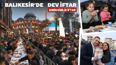 20 binden fazla Balıkesirli aynı sofrada buluştu.Ahmet Akın’dan Kuvayimilliye’nin başkentine