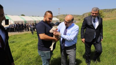 Balıkesir Valisi İsmail Ustaoğlu, Kepsut’ta faaliyet gösteren Damızlık Koç Üretim