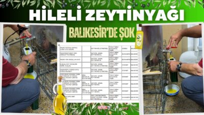 Tarım ve Orman Bakanlığı'nın denetimleri sonucu, Balıkesir’de zeytinyağı üretiminde taklit