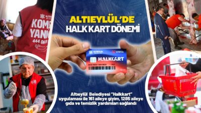 Altıeylül Belediyesi, sosyal belediyecilik anlayışı çerçevesinde Kurban Bayramı süresince hem