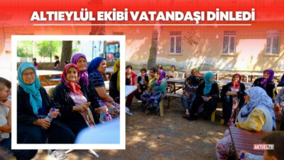 Altıeylül Belediyesi tarafından hayata geçirilen “Komşun Yanında” projesi kapsamında mahalle