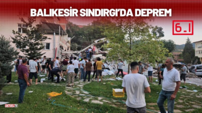 AFAD, merkez üssü Balıkesir'in Sındırgı ilçesinde 6,1 büyüklüğünde deprem meydana