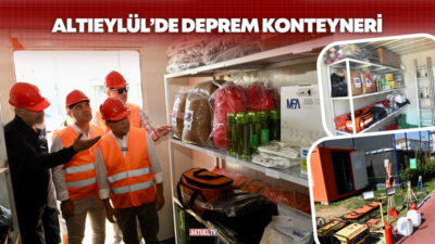 Altıeylül Belediyesi, olası afetlere karşı vatandaşların güvenliğini sağlamak amacıyla kapsamlı