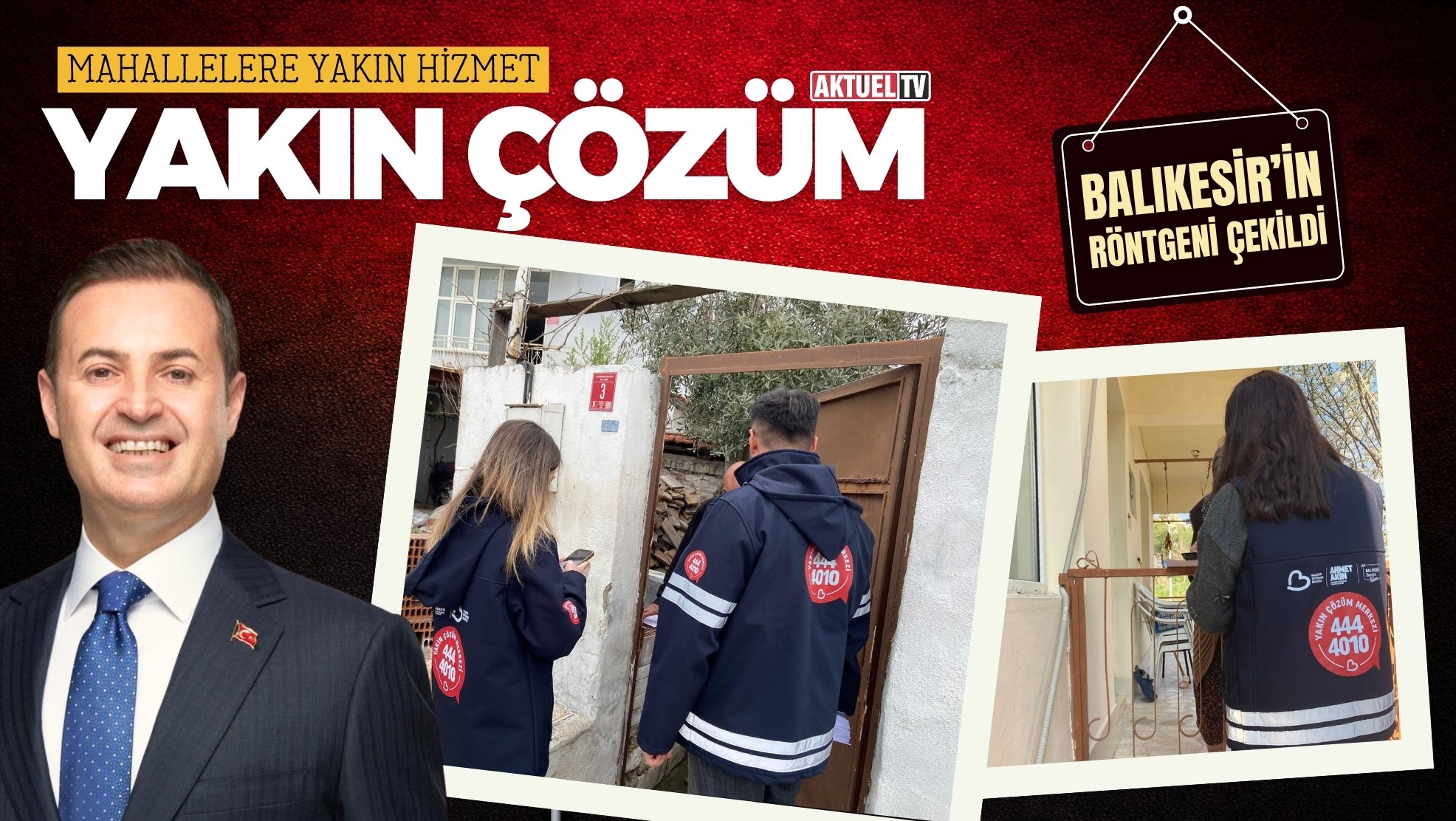 Balıkesir’de Yakın Çözüm ekibi ile vatandaşın sorunlarını birinci ağızdan dinliyor.