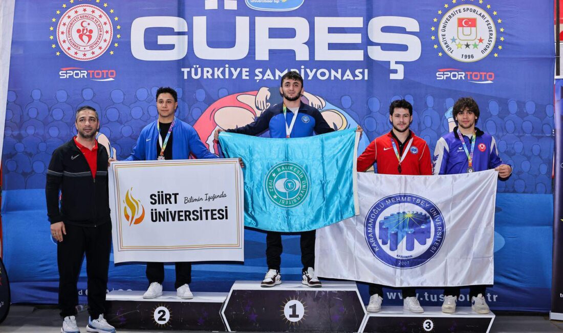 Balıkesir Üniversitesi Güreş Takımı, Türkiye Şampiyonası’nda 1 altın ve 2