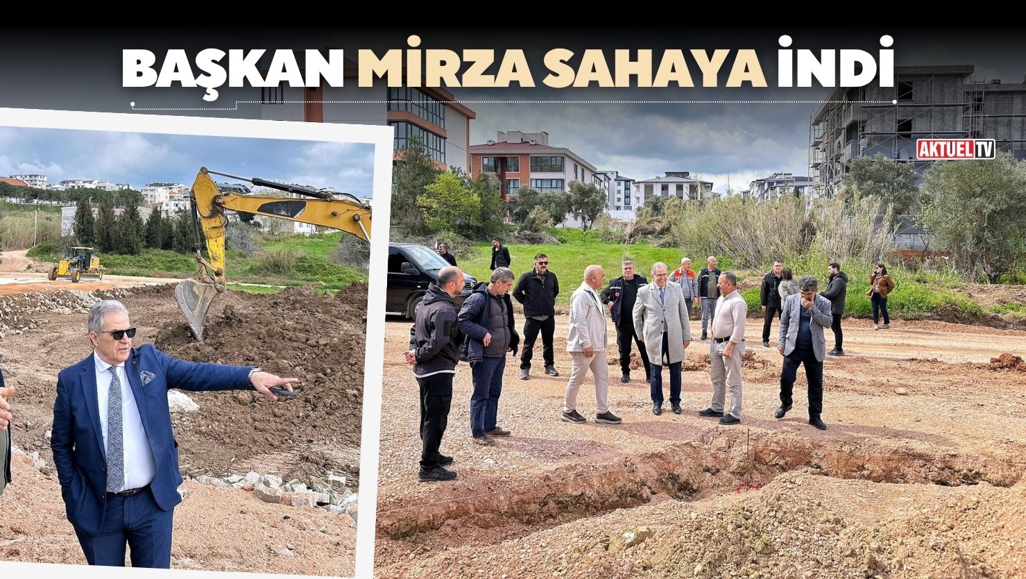 Bandırma Belediye Başkanı Dursun Mirza, farklı mahallelerde saha incelemeleri yaparak