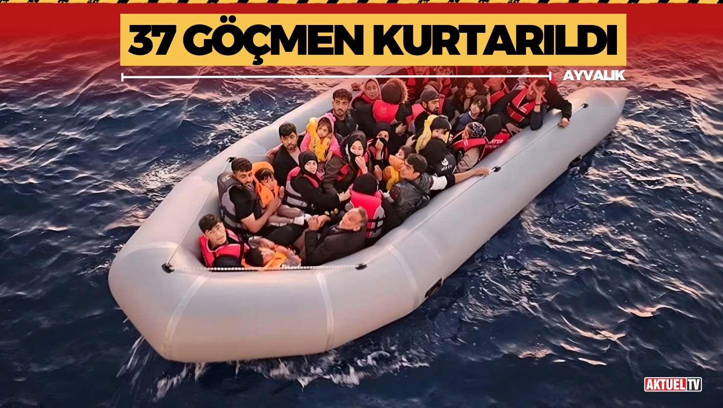 Ayvalık’ta polis ekiplerinin sağanak yağmur