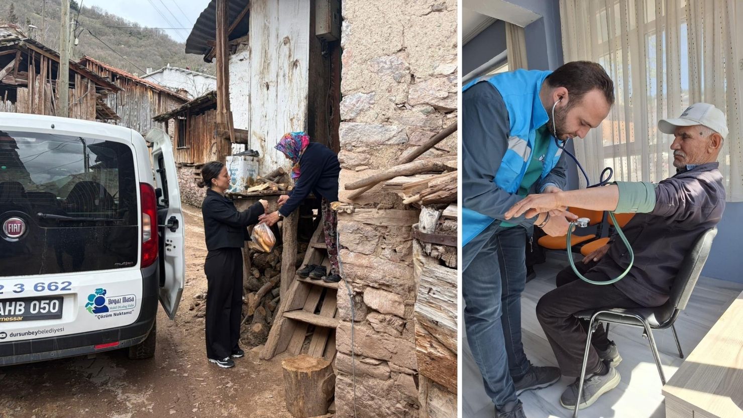 Dursunbey Belediyesi, sosyal belediyecilik anlayışıyla evde sağlık, temizlik ve bakım