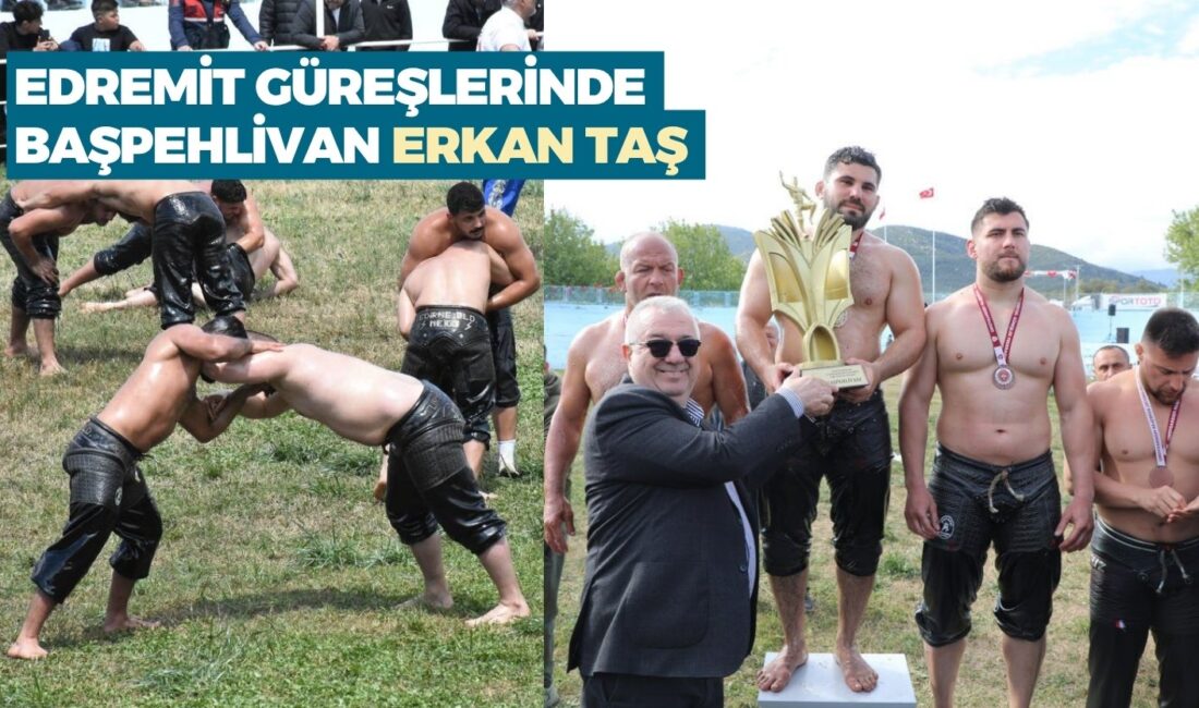 Edremit’te düzenlenen 18. Geleneksel Şehit Hamdibey Yağlı Pehlivan Güreşleri’nde 403